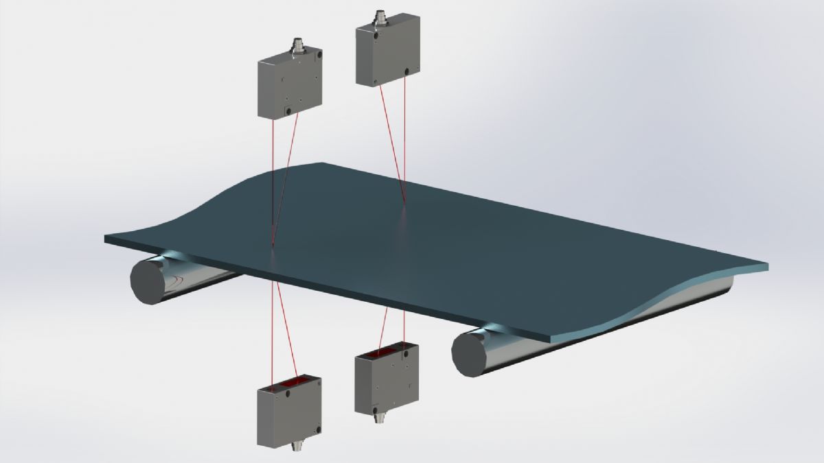 Medidor de espessura sem contato (medio a laser)