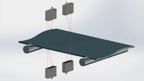 Medidor de espessura sem contato (medio a laser)